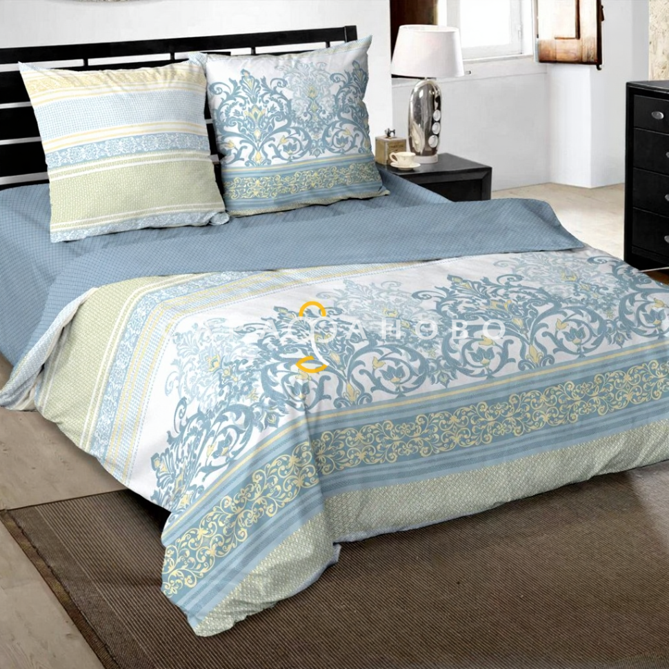 Ткань Поплин 220 см рис. 12637-1 Тиара (компаньон)