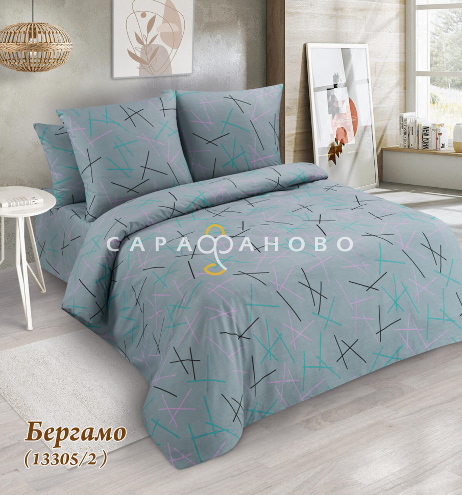 Ткань бязь 220 см 120 гр рис. Бергамо 13305/2