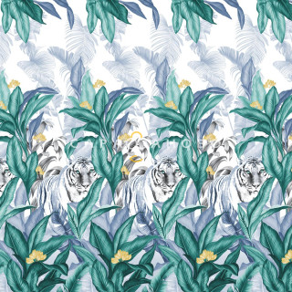 Ткань Бязь Премиум 220 см рис 72014 вид 2 "Тигр" 