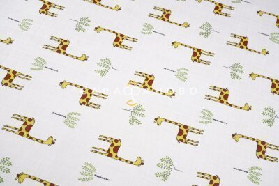 Ткань муслин 135 См. Жирафы (7362/1)