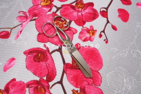 Ткань Полотно вафельное 50 см 35067-2 Орхидея