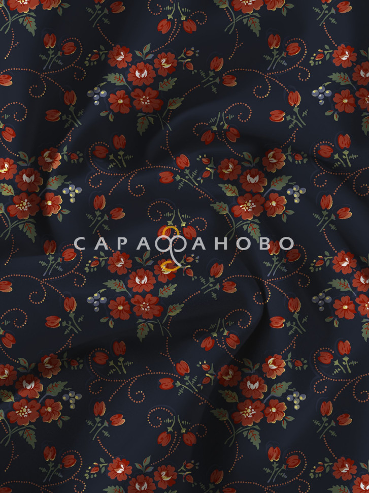 Ткань Перкаль 150 см 124гр рис 21659-1