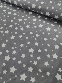 Ткань Бязь Комфорт 150 см 120 гр рис 13165-17 звездопад