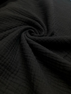 Ткань Муслин Премиум 130 см 135 гр цвет 091 черный