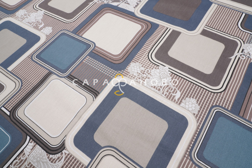 Ткань Бязь 150 см 140 гр рис. Лабиринт вид 1