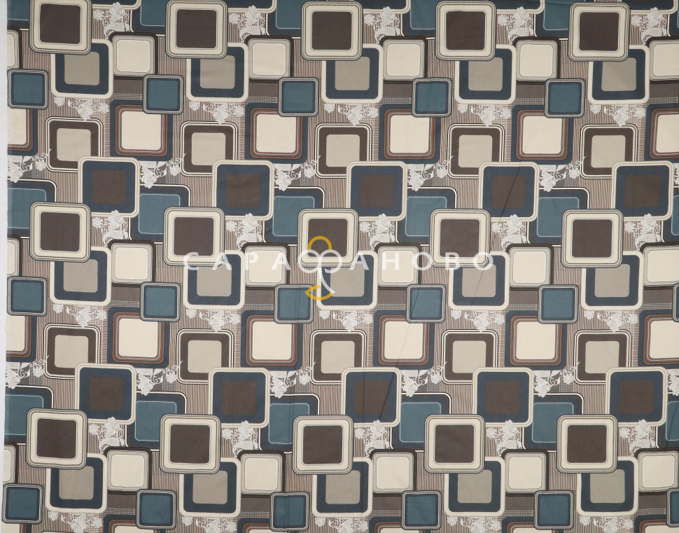 Ткань Бязь 150 см 140 гр рис. Лабиринт вид 1