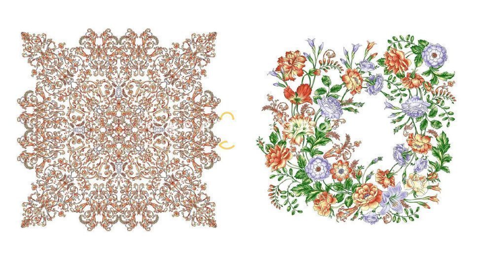 Ткань Перкаль 150 см рис 13321 вид 1 Nectar