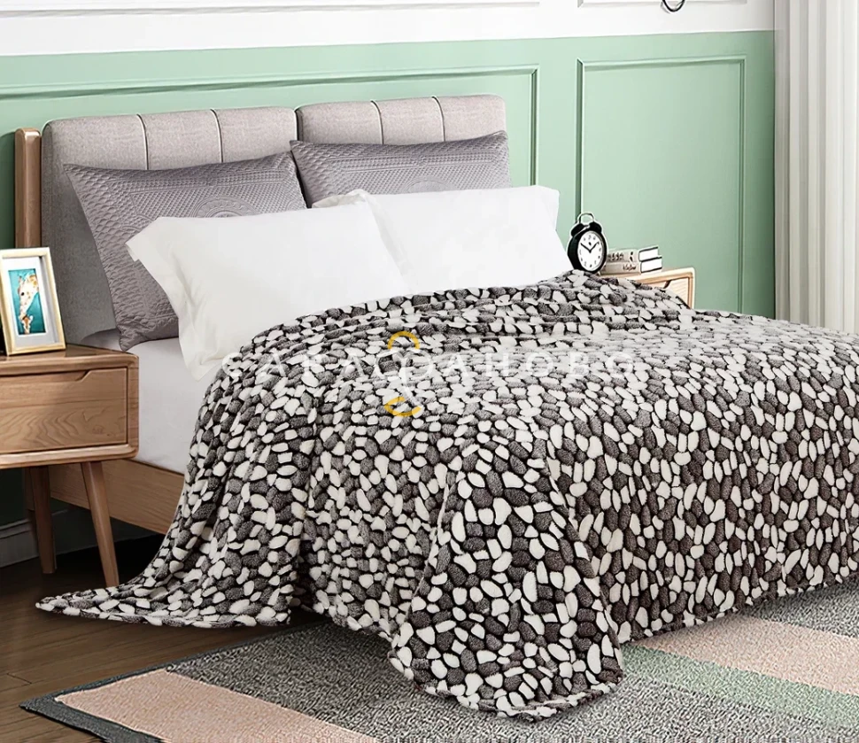 Ткань велсофт Камни серые 160 гр/м2