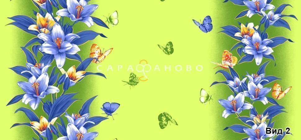 Бязь набивная 150 см 100 гр. рис 728 вид 2