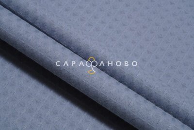 Ткань Вафельное полотно 150 см рис. 16-41-09 Серо-голубой (1х1см)
