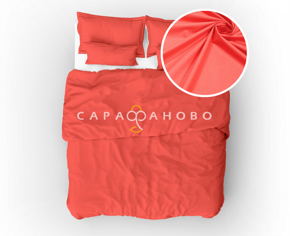 Ткань Поплин 220 см рис. 70070 №45 Аристократ (коралл)