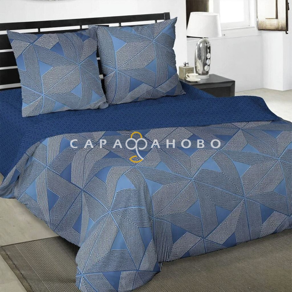 Ткань Поплин 220 см рис. 12558-1 Кристалл (основа)