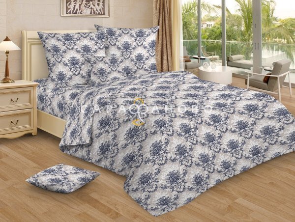 Ткань Бязь 150 см 120 гр рис. 9822-1 Интрига