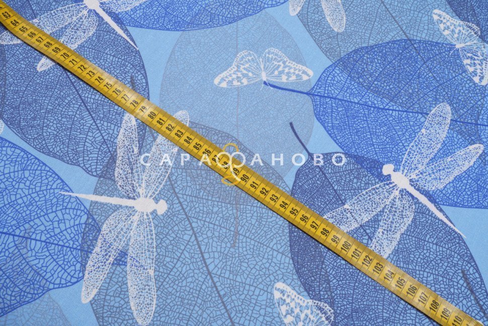 Ткань Бязь 150 см 105 гр рис. 225в4 Стрекозы