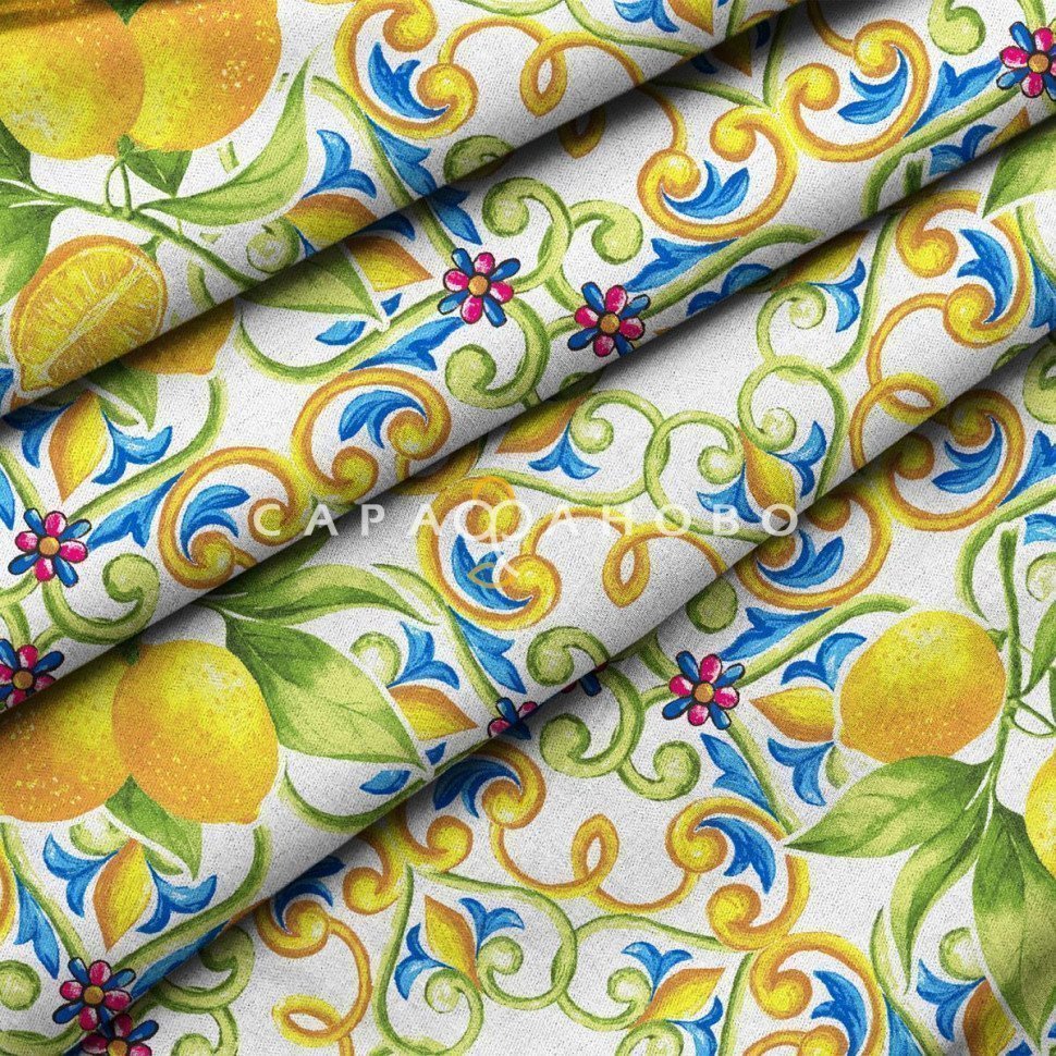 Комплект салфеток рогожка Mia Cara 30272-1 Lemonade