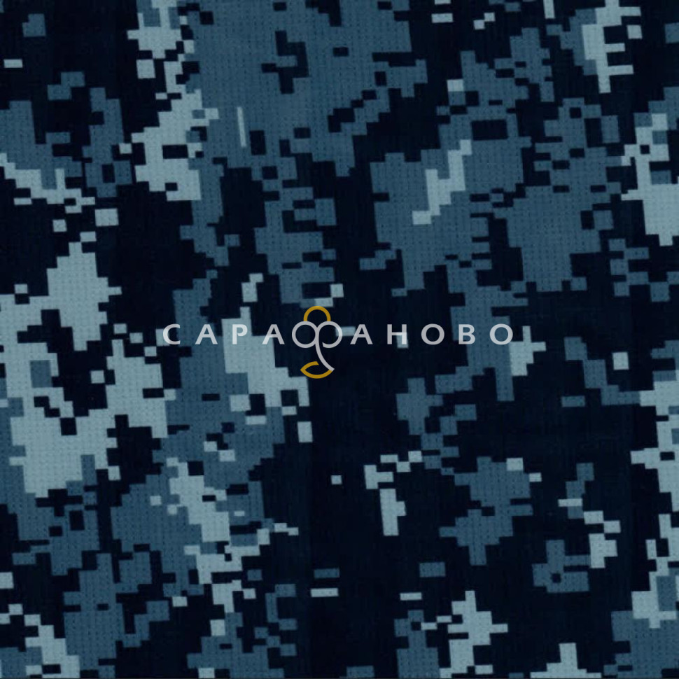 Ткань Грета Флис КМФ 150 см 270 гр диз Синяя цифра