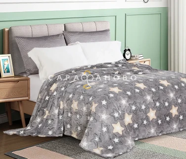 Ткань велсофт Звезды серые  160 гр/м2 