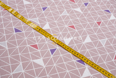 Ткань бязь 150 см 105 г/м2 рис. 122в1/10 Треугольники