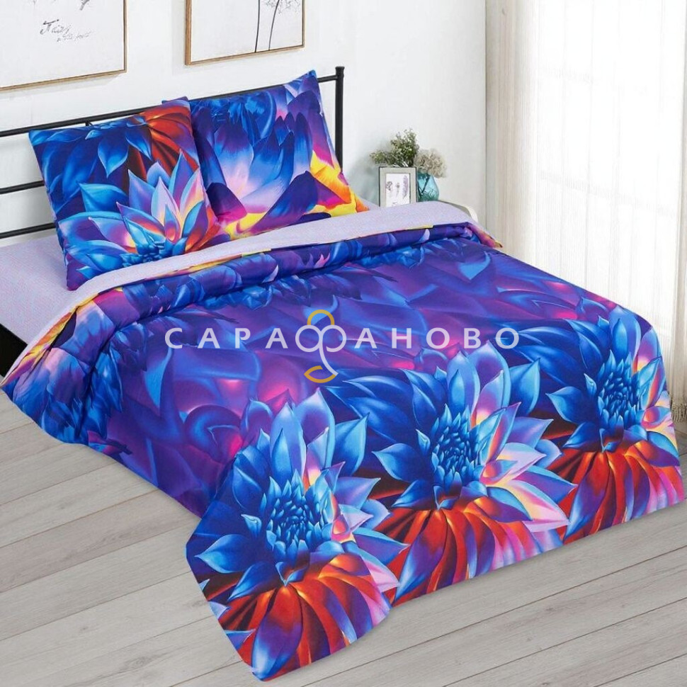 Ткань Поплин 220 см 115 гр рис Сияние 12774-1 (компаньон)