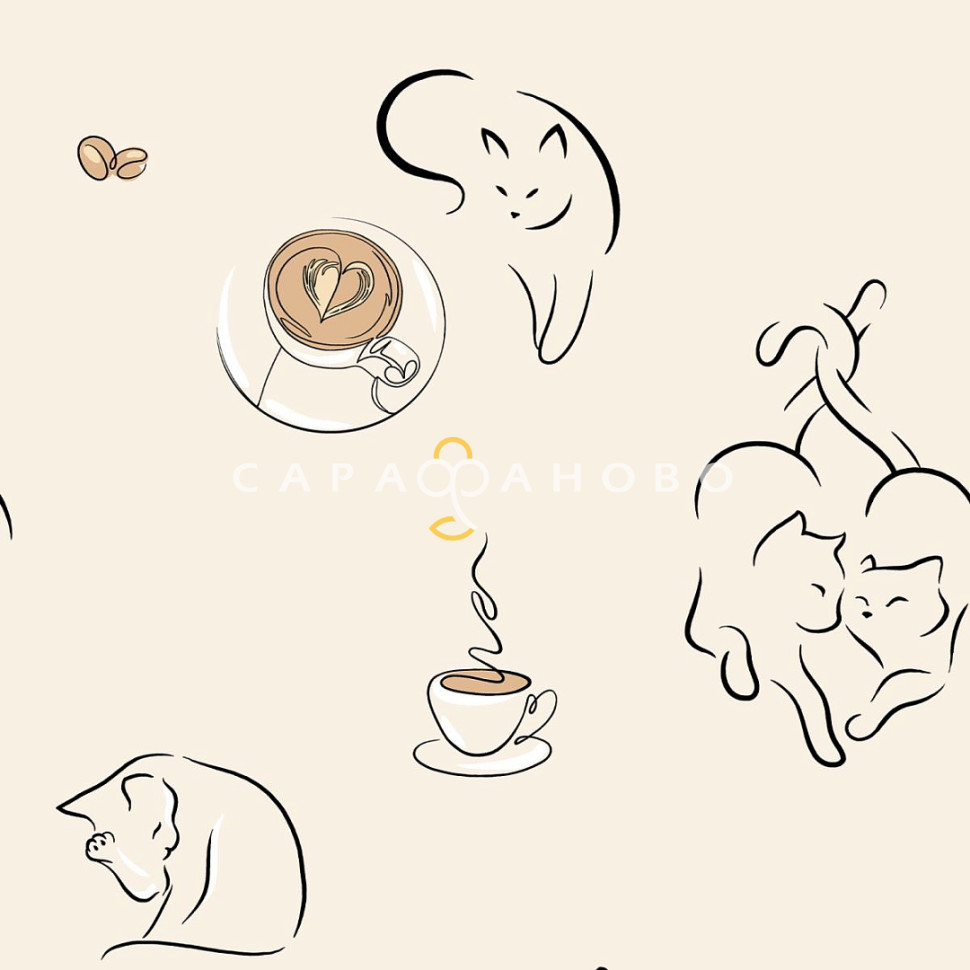 Ткань Перкаль 220 см 110 гр рис 50296 вид 1