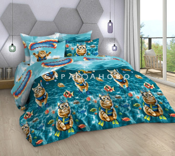 Ткань Бязь 220 см рис. Экстремалы 13446/1