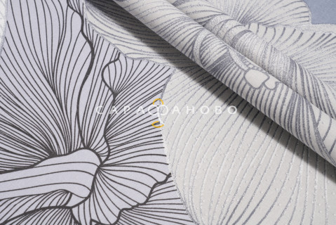 Ткань Бязь 150 см 140 гр рис Богема вид 8 серый