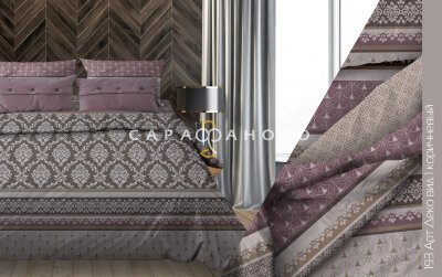 Ткань бязь 220 см 120 гр рис. 193в1  Арт Деко
