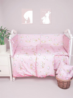 Бортики-подушечки в детскую кроватку набор 6 штук (35х60 см) диз Царевна лебедь