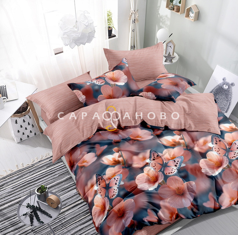 Ткань Поплин 220 см 115 гр А+В рис 1621