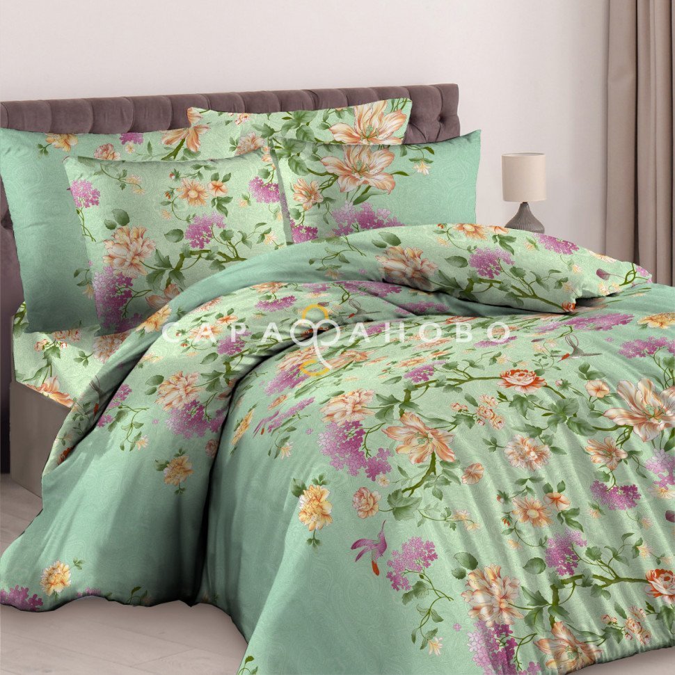 Ткань Бязь 150 см рис Флораль 9358/1
