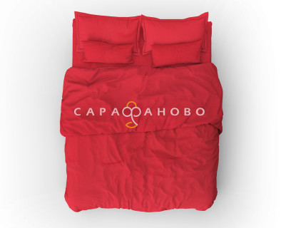Ткань Бязь 150 см 140 гр рис. Красный вид 7 
