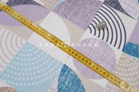 Ткань Рогожка 150 см рис. 12635-1 Марципан