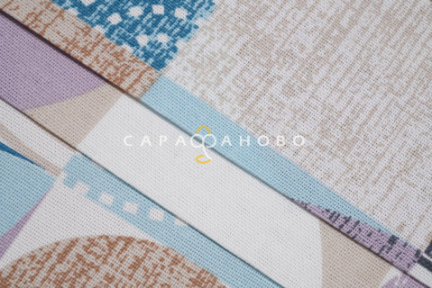 Ткань Рогожка 150 см рис. 12635-1 Марципан