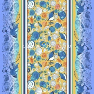 Ткань Полотно Вафельное 150 "Пляж" рис 10257-1