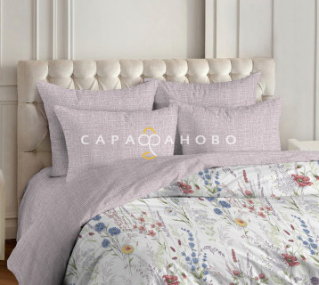 Ткань Поплин  220 см рис. Гербарий (компаньон) 13508/1