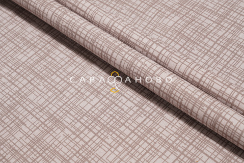 Ткань Бязь 150 см 120 гр рис Контур вид 1/1 бежевый 1