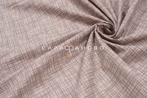 Ткань Бязь 150 см 120 гр рис Контур вид 1/1 бежевый 1