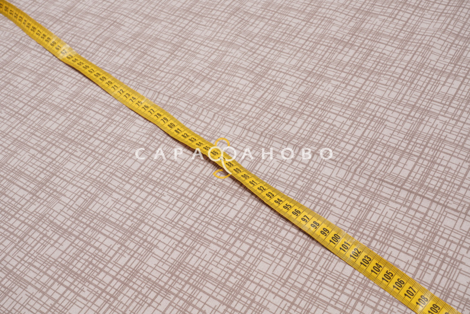 Ткань Бязь 150 см 120 гр рис Контур вид 1/1 бежевый 1