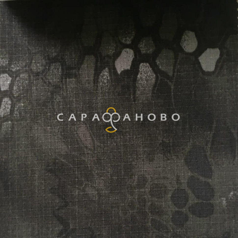 Ткань Грета Флис КМФ 150 см 270 гр диз Черный питон