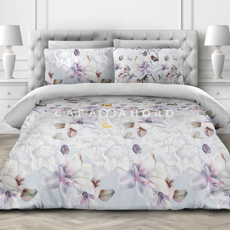 Ткань Бязь Премиум 220 см Paradise Gardens Скарлетт рис 6466 вид 1