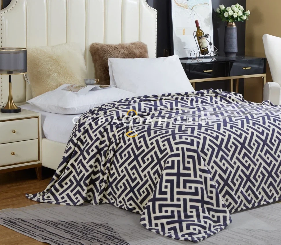 Ткань велсофт Геометрия сер 160 гр/м2