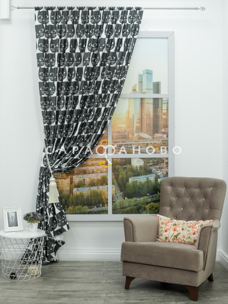 Печать сатен FB 13055-gray/300 P Pech