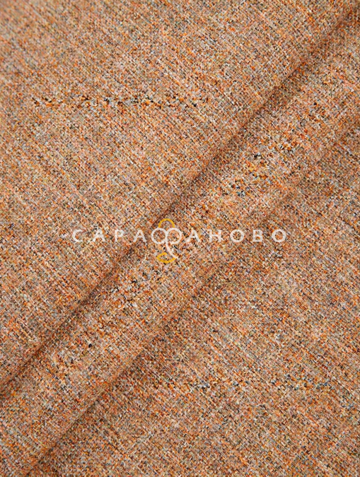 Ткань Рогожка 150 см 290 гр. Оранжево-бежевый