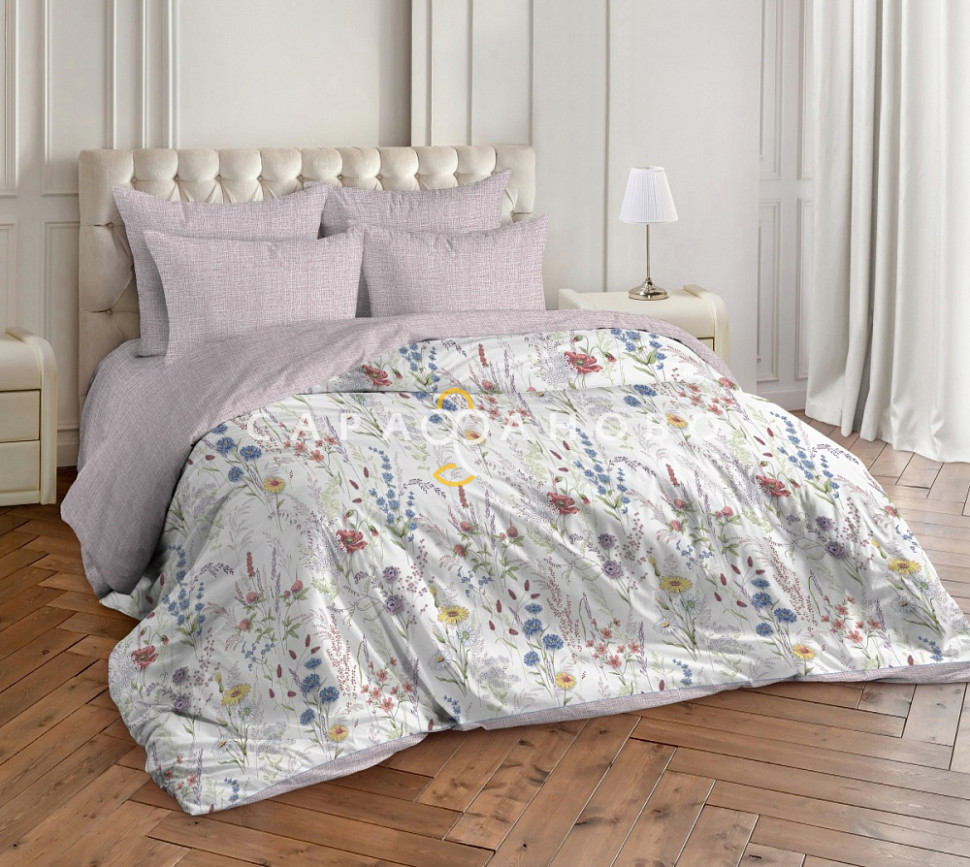 Ткань Поплин 220 см рис. Гербарий 13507/1