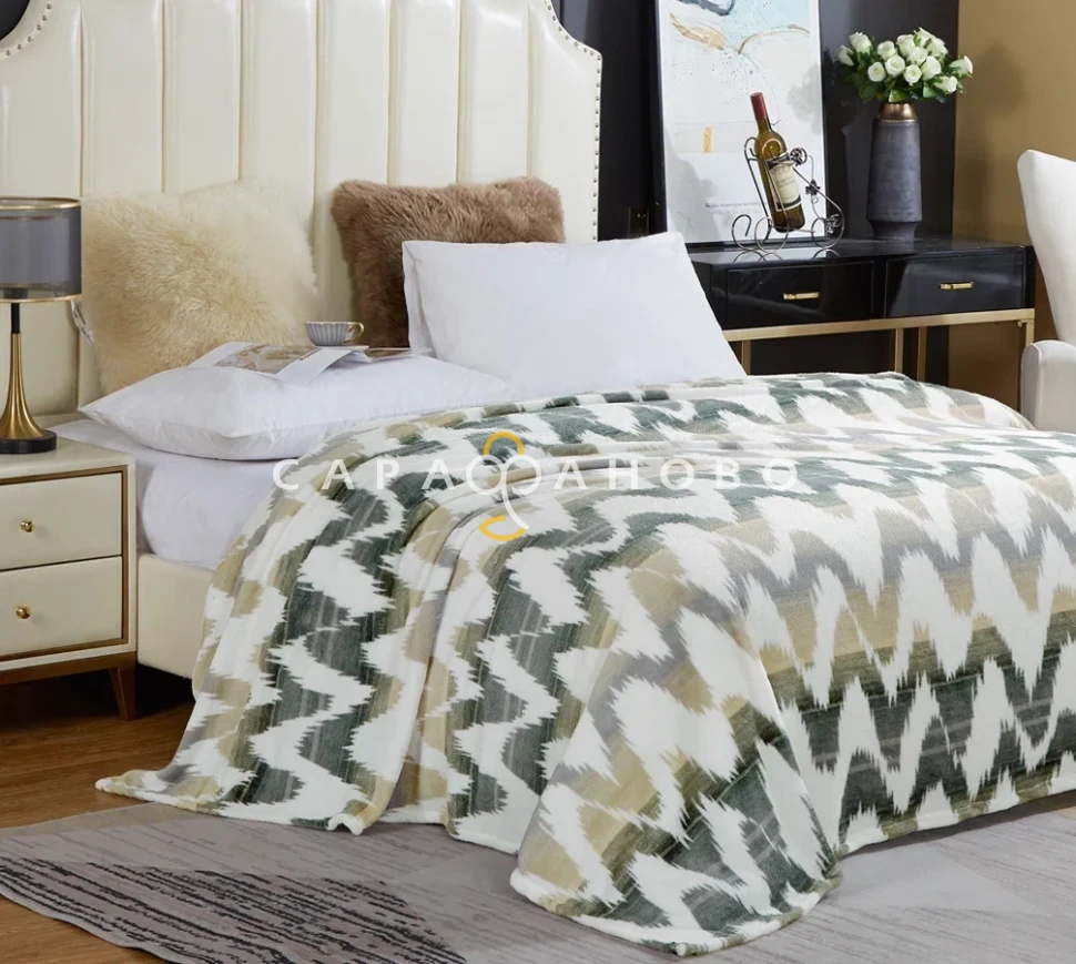 Ткань велсофт Хиппи Зел. 160 гр/м2