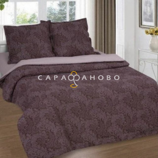 Ткань поплин 220 см "Вирджиния(шоколад)" рис 11572-3