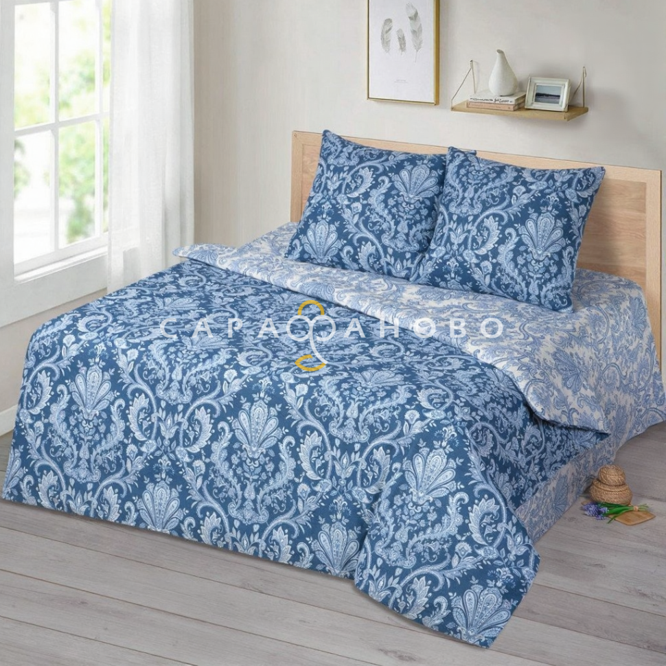 Ткань Бязь 220 см Пейсли (Компаньон) рис 11655 вид 2