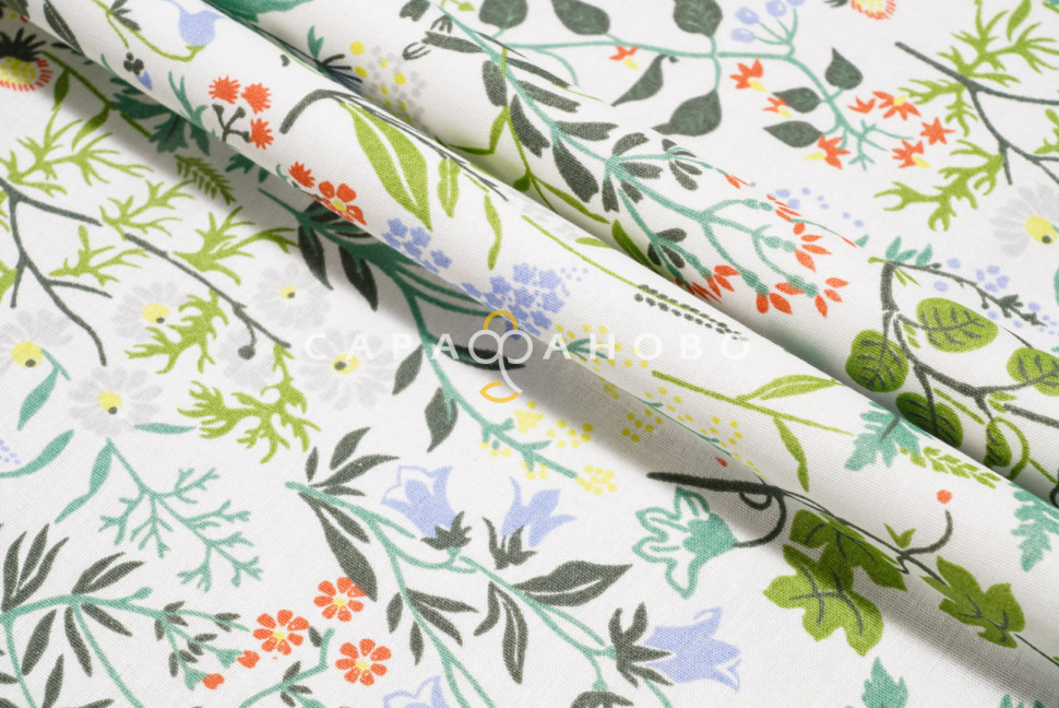 Ткань Бязь 220 см 120 г/м2 рис Р1079 вид 1