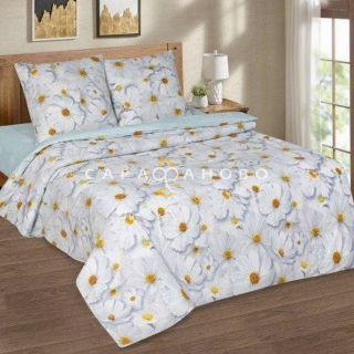 Ткань поплин 220 см "Космея" рис 11841 вид 1