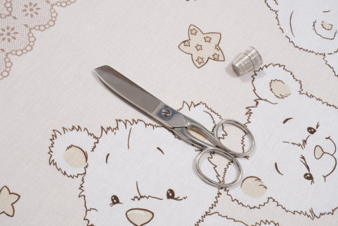 Ткань поплин 150 см рис. 11350 вид 1 Медвежата (основа)